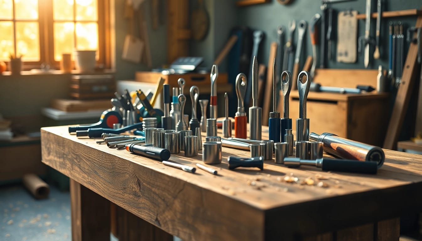 Explore and utilize brilliant tools for a productive workshop experience, showcasing a variety of high-quality tools.