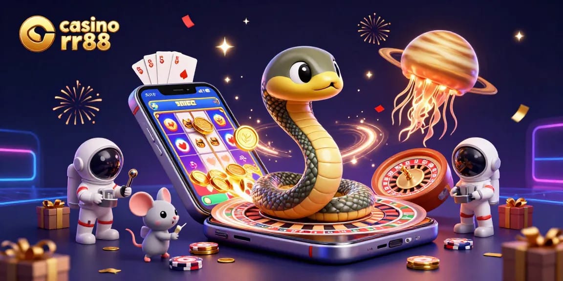 Engage with the vibrant cosmos in casino rr88 - where the Saturn ring snake deals thrilling games amidst a carnival of winning.