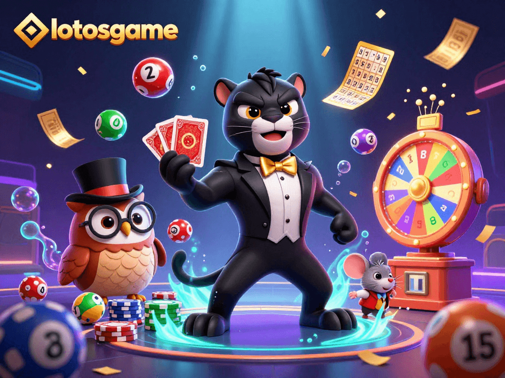 Experience thrilling gaming action with lotosgame’s engaging 3D casino characters and dynamic elements.