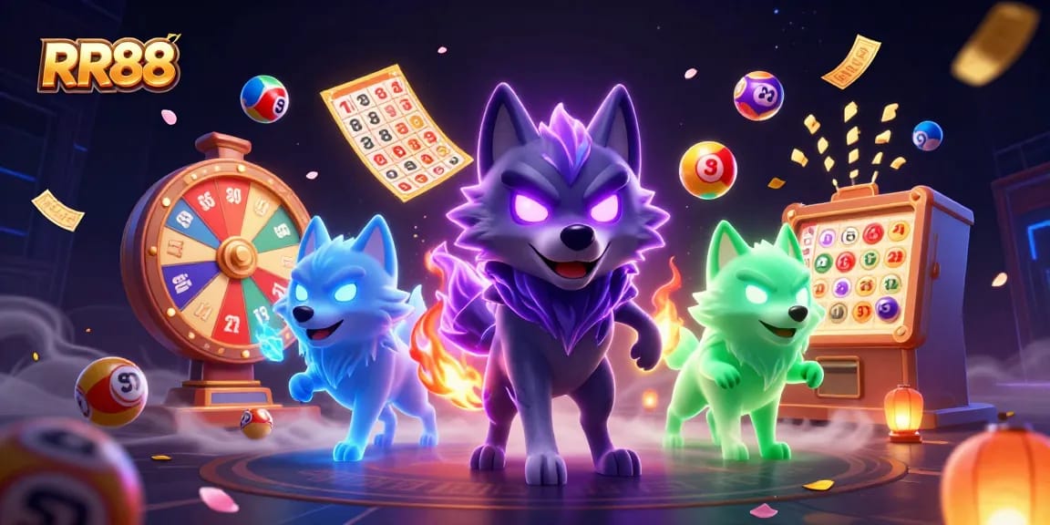 Experience thrilling gameplay at RR88 with ghostly wolves and dynamic lottery elements.