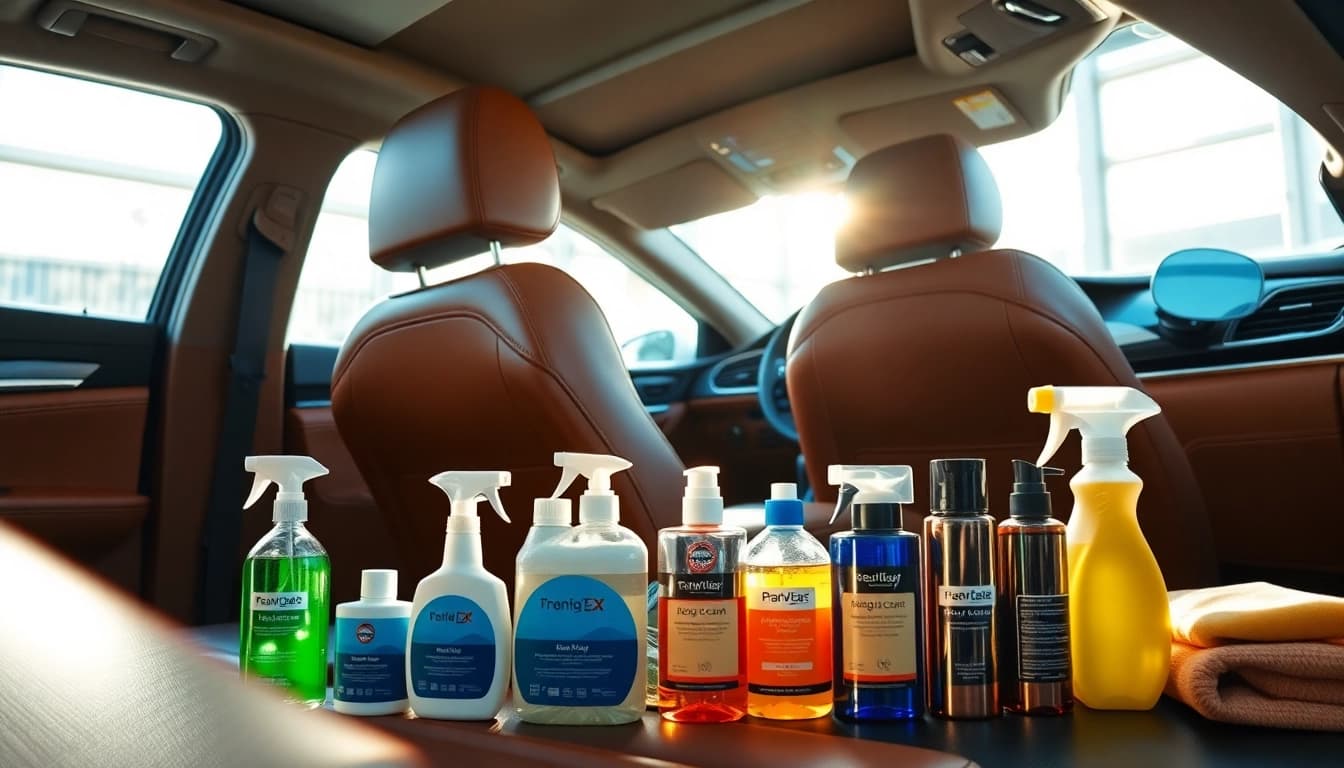Detailing a luxurious interior car cleaner Canada for a polished vehicle environment.