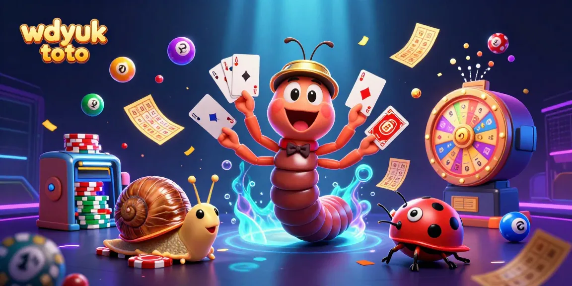 Join the excitement at wdyuk toto with a dynamic gaming scene featuring vibrant characters and colorful casino elements.