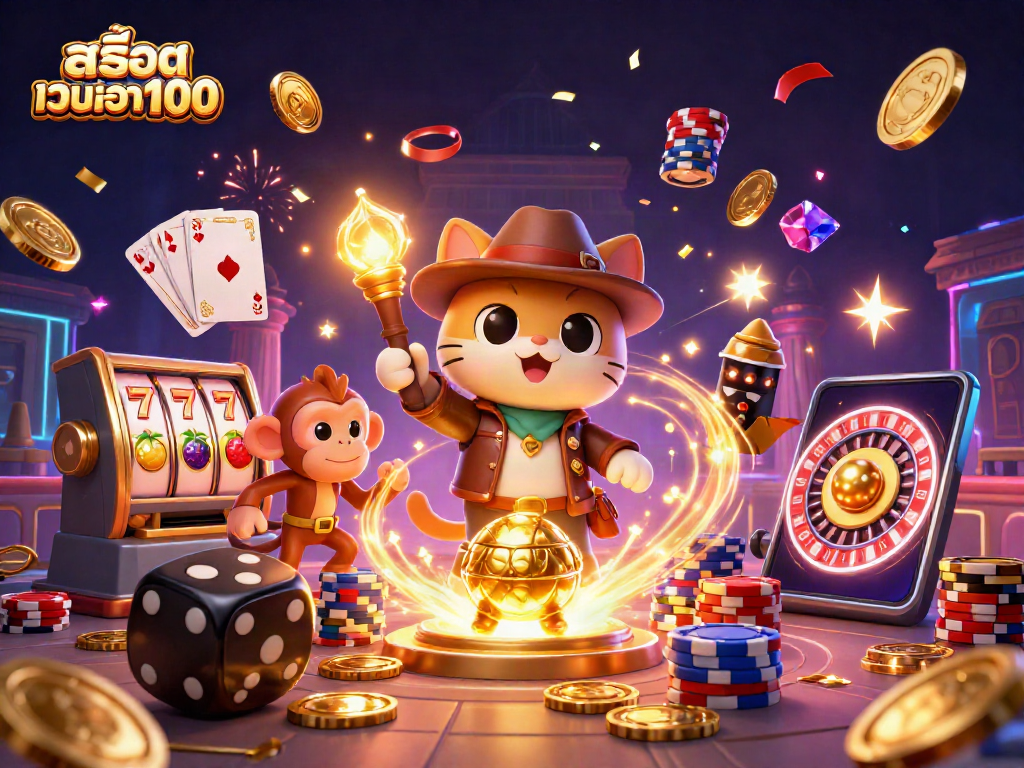 Engage in thrilling สล็อตเว็บตรง100 adventures with colorful characters amidst epic casino treasures.