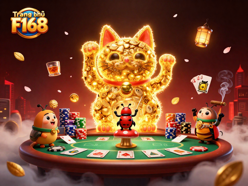 Engage with the captivating Trang chủ F168 universe featuring unique casino symbols and vibrant elements.
