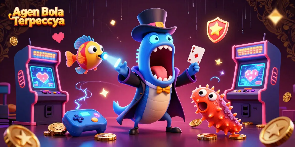 Agen Bola Terpercaya showcases a captivating 3D scene with animated sea creatures engaged in thrilling gambling activities.