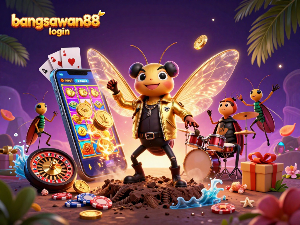 Engage with bangsawan88 login for an electrifying casino experience featuring vibrant characters and dynamic gaming elements.