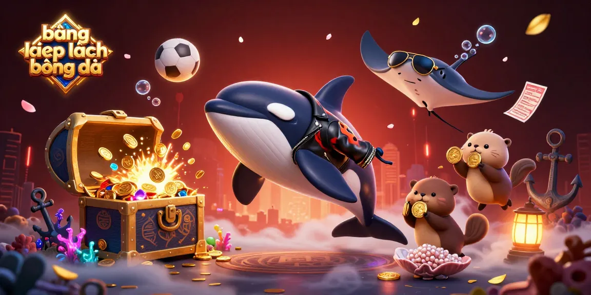 Engage with bảng xếp hạng bóng đá in a dynamic casino scene featuring sea creatures and gold coins.