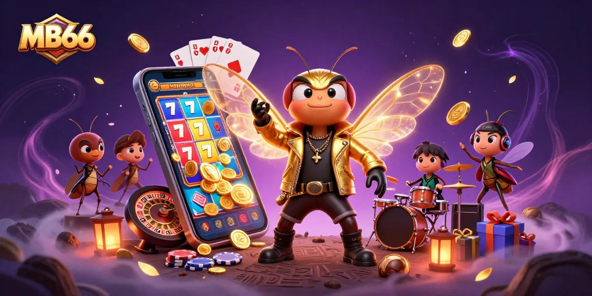 Experience thrilling gameplay with MB66's vibrant 3D casino scene featuring dynamic characters and games.