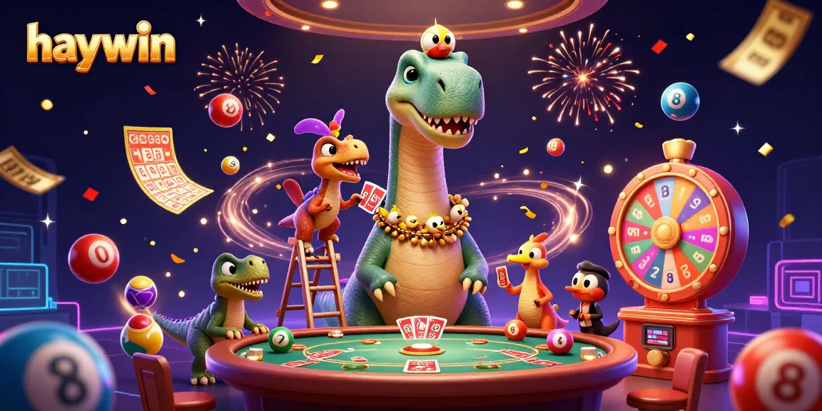 Experience thrilling gaming at haywin with vibrant casino characters and dynamic game elements.