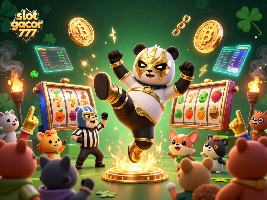 Experience the thrill of slot gacor 777 with animated characters and vibrant casino elements.