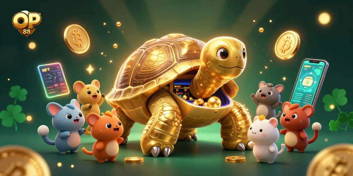 Join the fun at OP 88, where the colossal tortoise pinball machine awaits eager players!