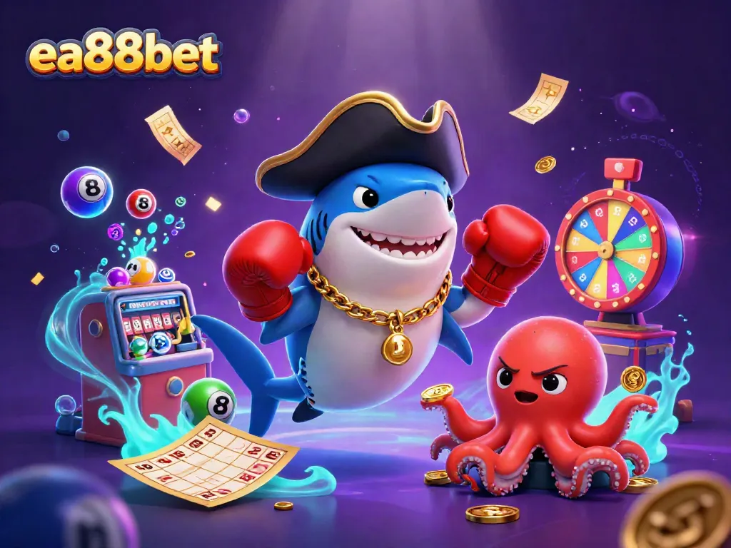 Experience winning strategies with ea88bet in an engaging casino-themed underwater scene.