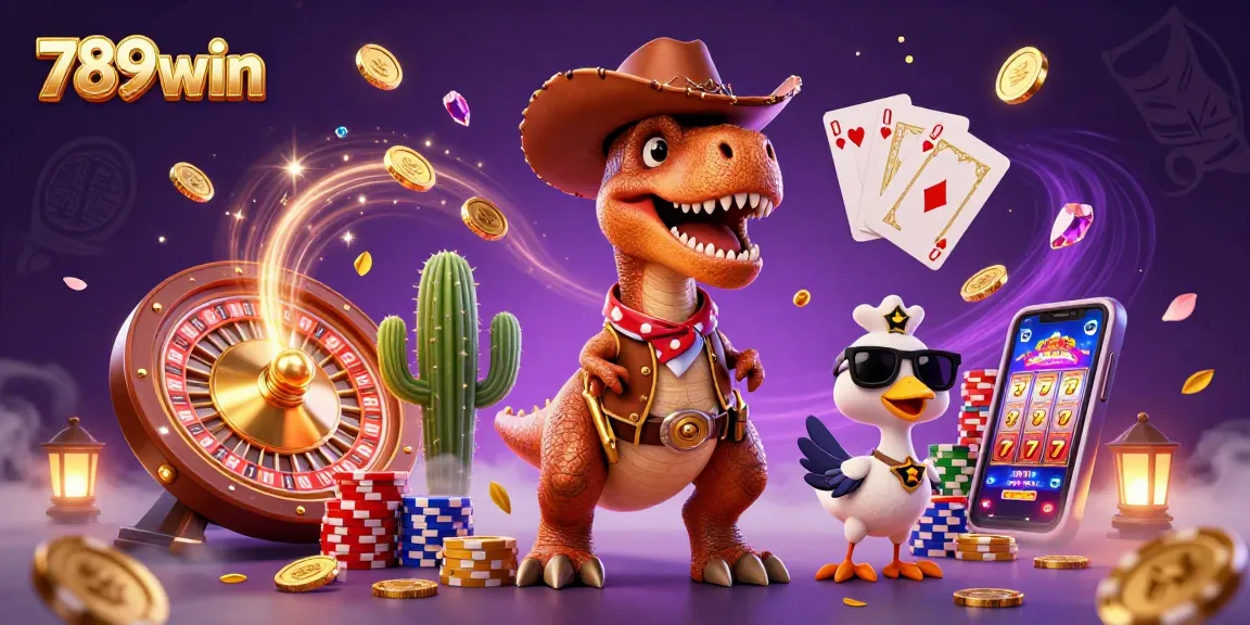 Experience thrilling wins with 789win as the T-Rex cowboy rolls out epic casino adventures!