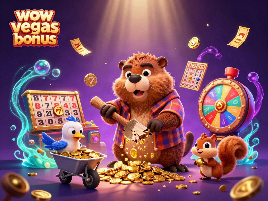 Experience exciting gameplay with wow vegas bonus while collecting coins and prizes in a vibrant casino world.