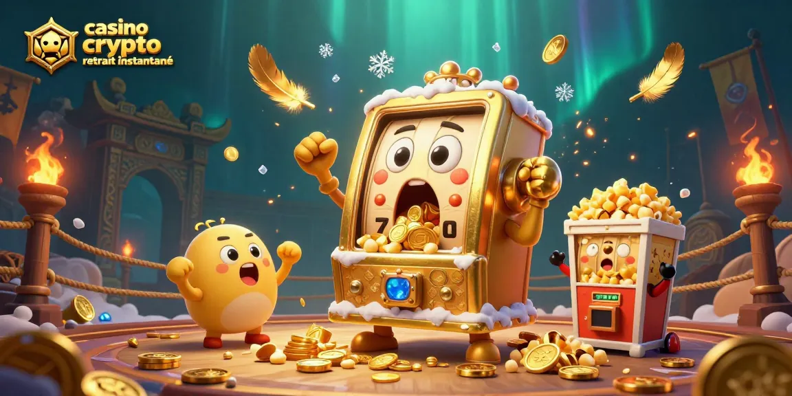 Lancez vos gains avec casino crypto retrait instantané et des machines à sous célébrant un jackpot.
