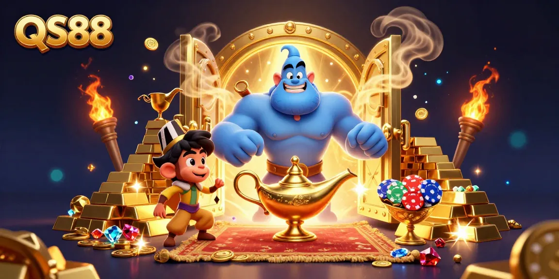 Experience the magic of QS88 with immersive gambling excitement and vibrant casino elements.