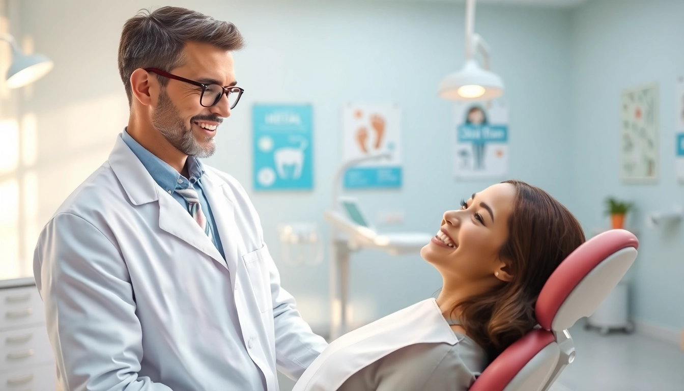 Friendly interaction at dentists grand rapids mn clinic with a welcoming atmosphere.
