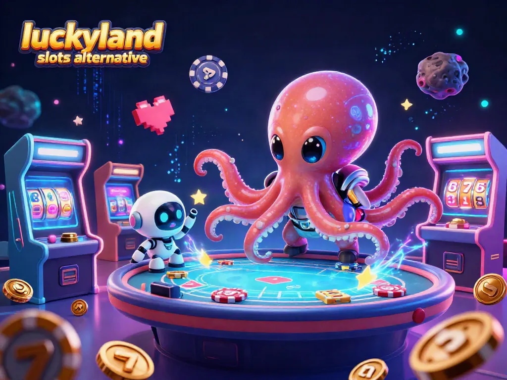 Play exciting games at luckyland slots alternative with animated characters and vibrant casino elements.