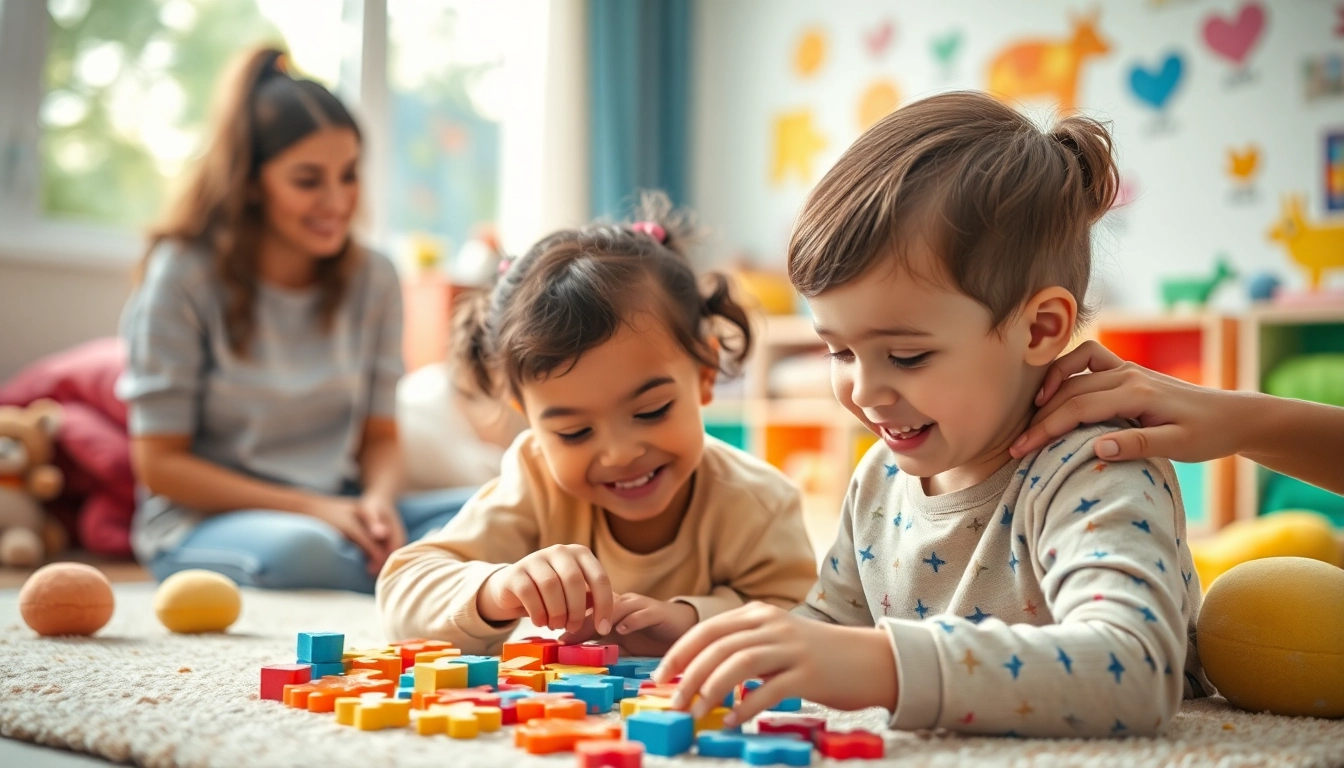 Children participating in Autism Therapy activities, showcasing engagement and joy.