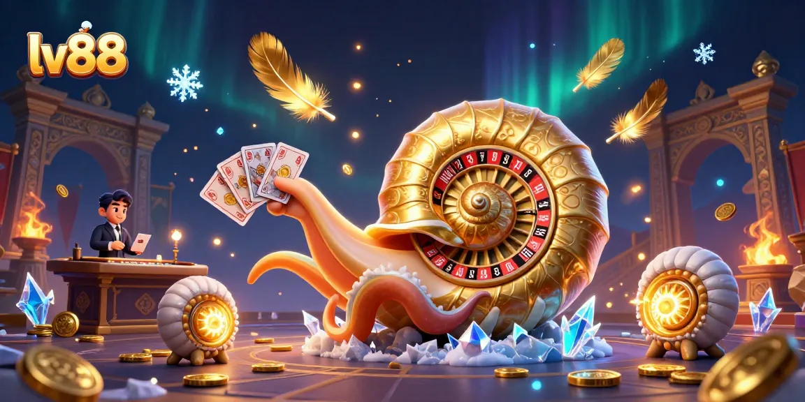 Engage in thrilling gameplay at LV88 with a vibrant nautilus-themed casino experience.