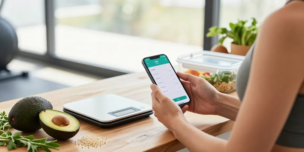 Best macro tracker app in use by fitness enthusiast for meal planning and nutrition analysis.