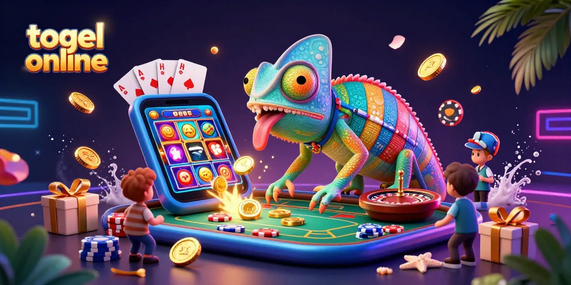 Engage with the thrilling world of togel online amidst a vibrant casino scene showcasing exciting games.