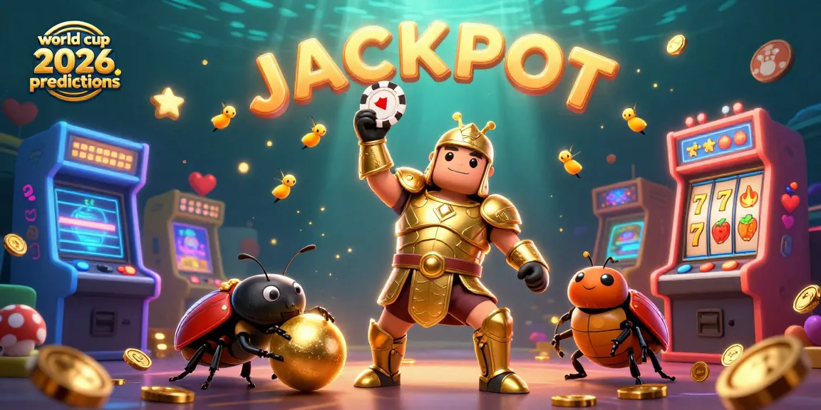 Engage in world cup 2026 predictions with dynamic casino gaming elements featuring a victorious beetle.