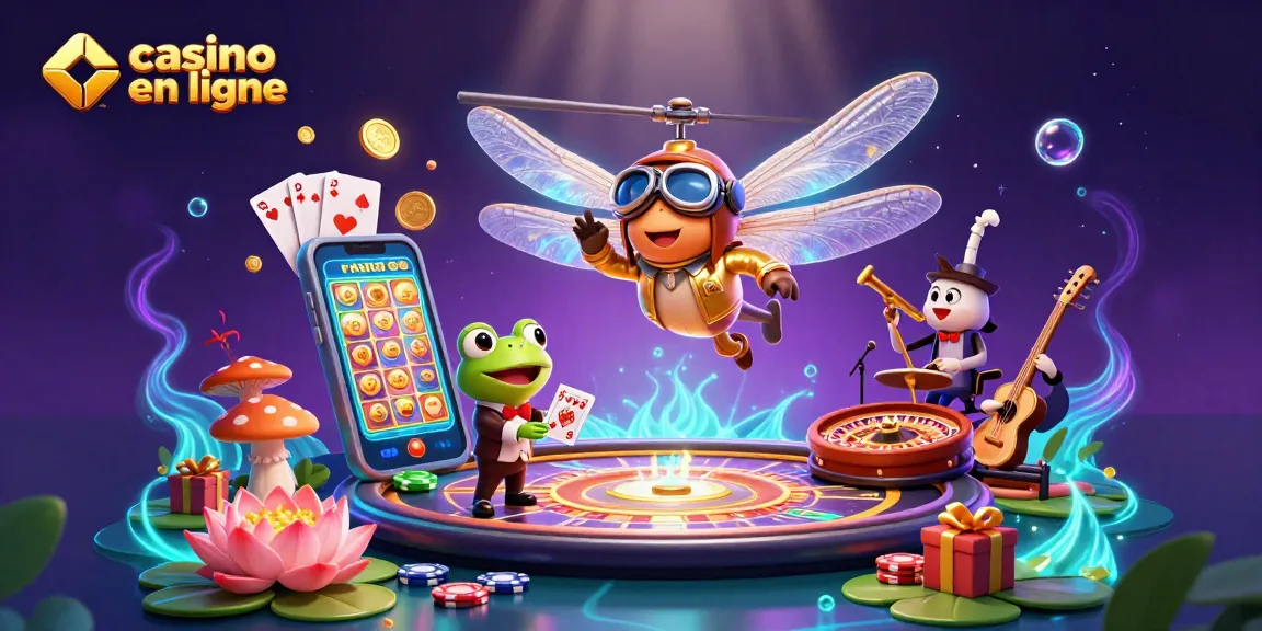 Jouez au casino en ligne avec notre illustration dynamique de pilotes et croupiers animés.