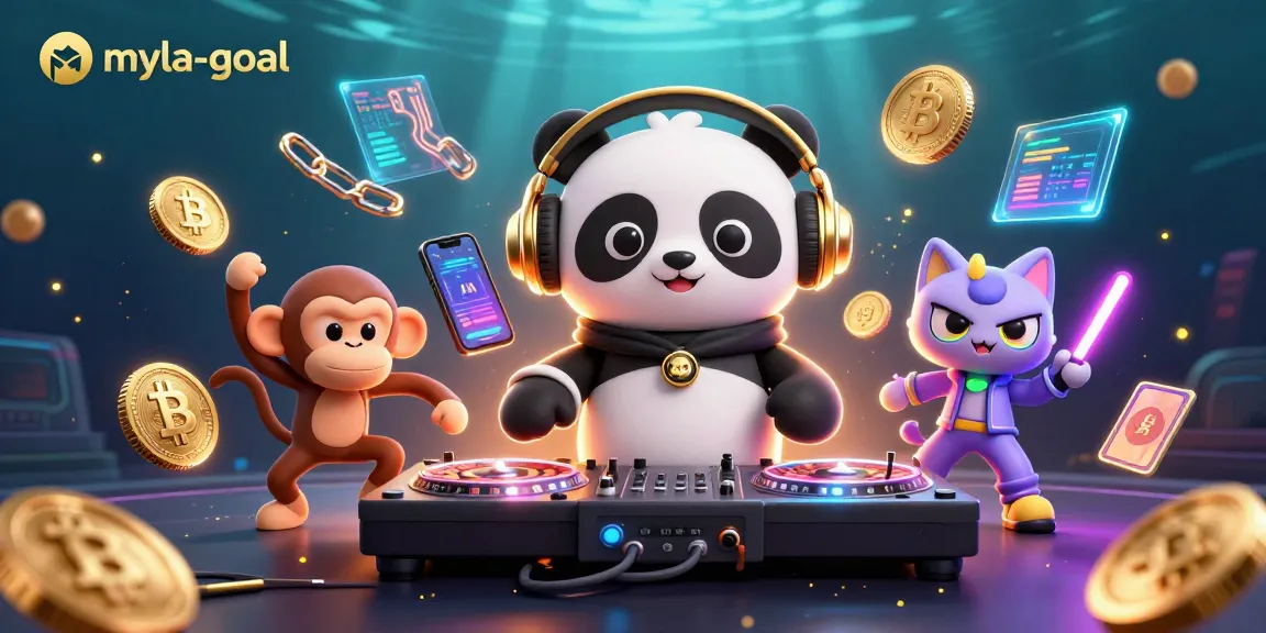 Engage with myla-goal's vibrant casino scene featuring the DJ panda and friends. Experience the excitement!