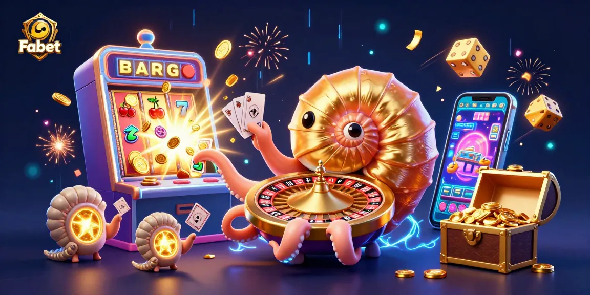 Spin and win at Fabet with an ancient nautilus as a roulette wheel, bursting with casino riches!