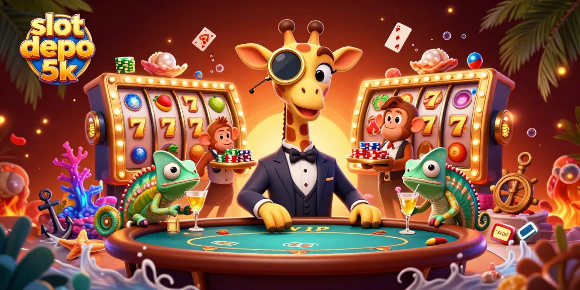 Engage with thrilling gameplay at slot depo 5k showcasing a vibrant 3D casino scene.