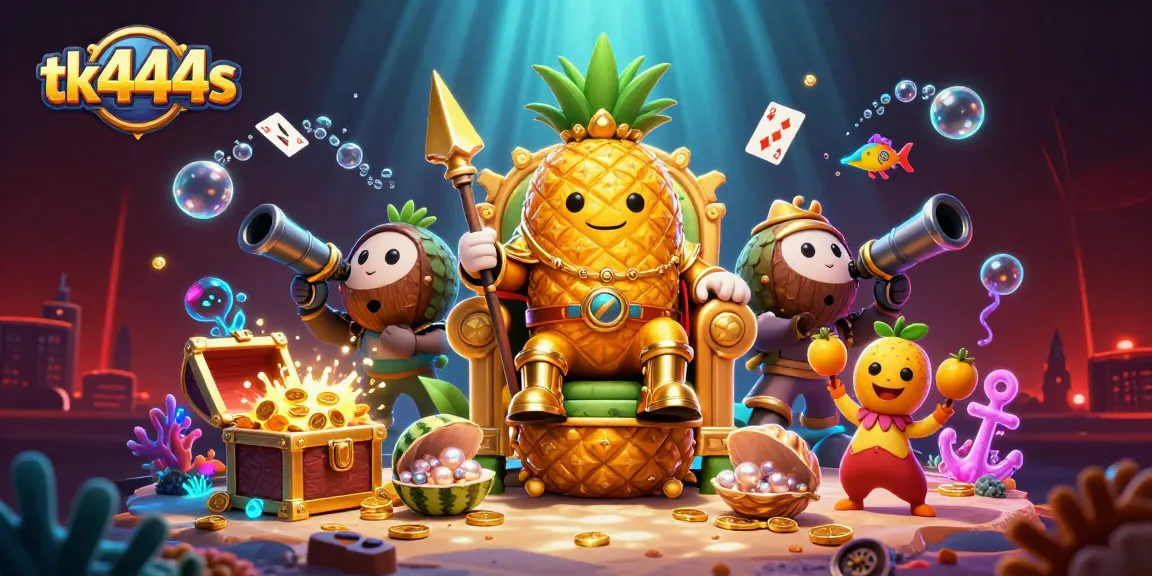 Experience thrilling gameplay with tk444s in a vibrant casino-themed illustration.
