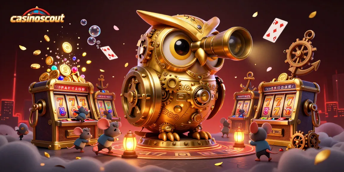 Experience the thrill of real money gaming at casinoscout with vibrant characters and engaging casino elements.