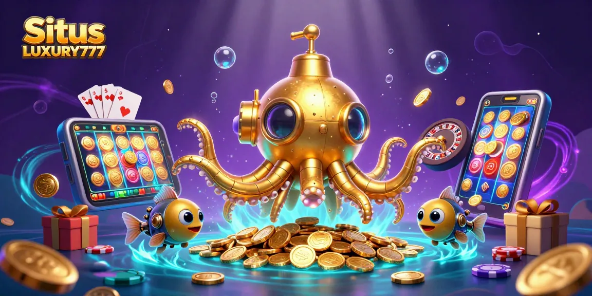 Situs LUXURY777 merayakan keberuntungan dengan ilustrasi permainan slot yang dinamis dan menggiurkan.