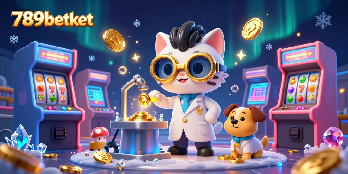 Experience exhilaration with the 789betket slot jackpot visuals and cartoon characters in a vibrant casino setting.