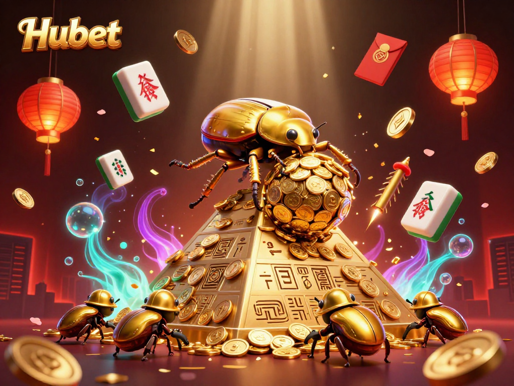 Experience thrilling gameplay at Hubet with vibrant casino symbols and action-packed scenes.