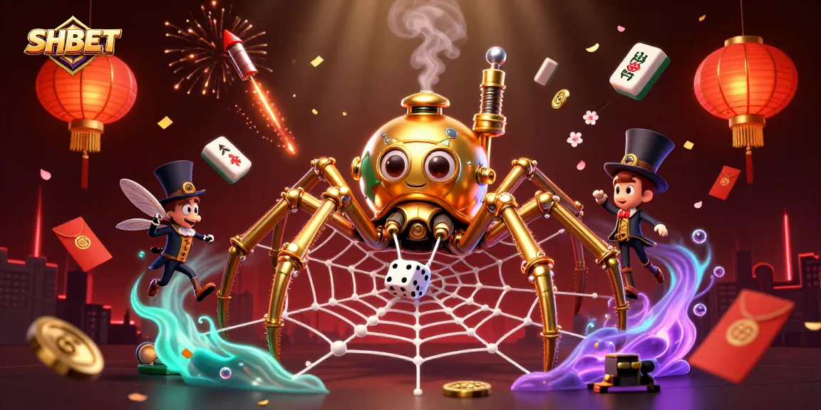 SHBET captivates gamers in a vivid digital illustration, embodying the spirit of interactive casino excitement.