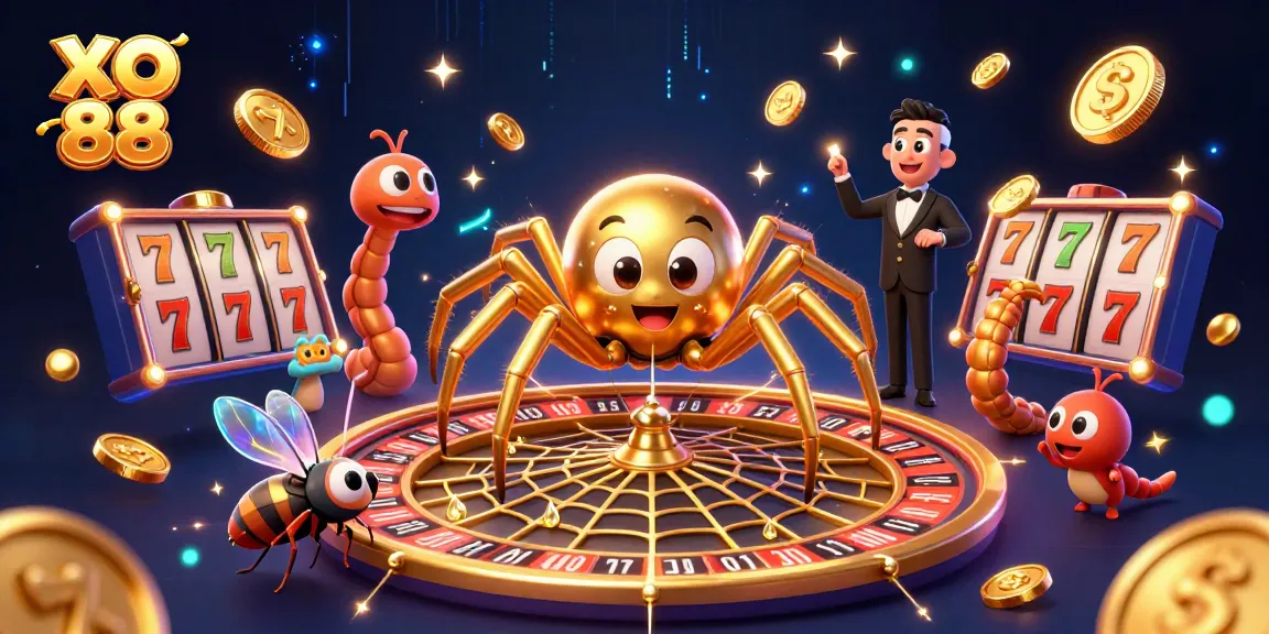 Experience the thrill of betting at XO 88 with a vibrant 3D casino scene full of excitement.