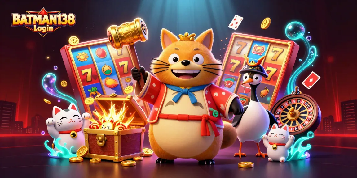 Berpartisipasi dalam pengalaman slot online dengan BATMAN138 Login sambil mengumpulkan koin emas dan simbol buah.