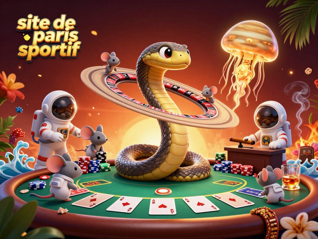 Placer des paris sur un site de paris sportif avec des astronautes sur le serpent de Saturne.