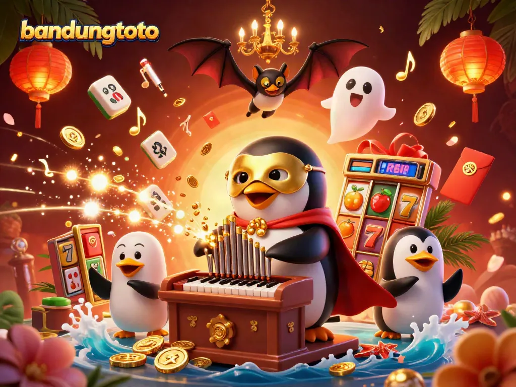 Experience thrilling gameplay at bandungtoto with the cartoon phantom penguin orchestrating golden wins.