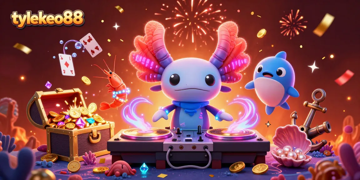 Spin with tylekeo88 in a vibrant underwater casino scene filled with treasure and excitement.