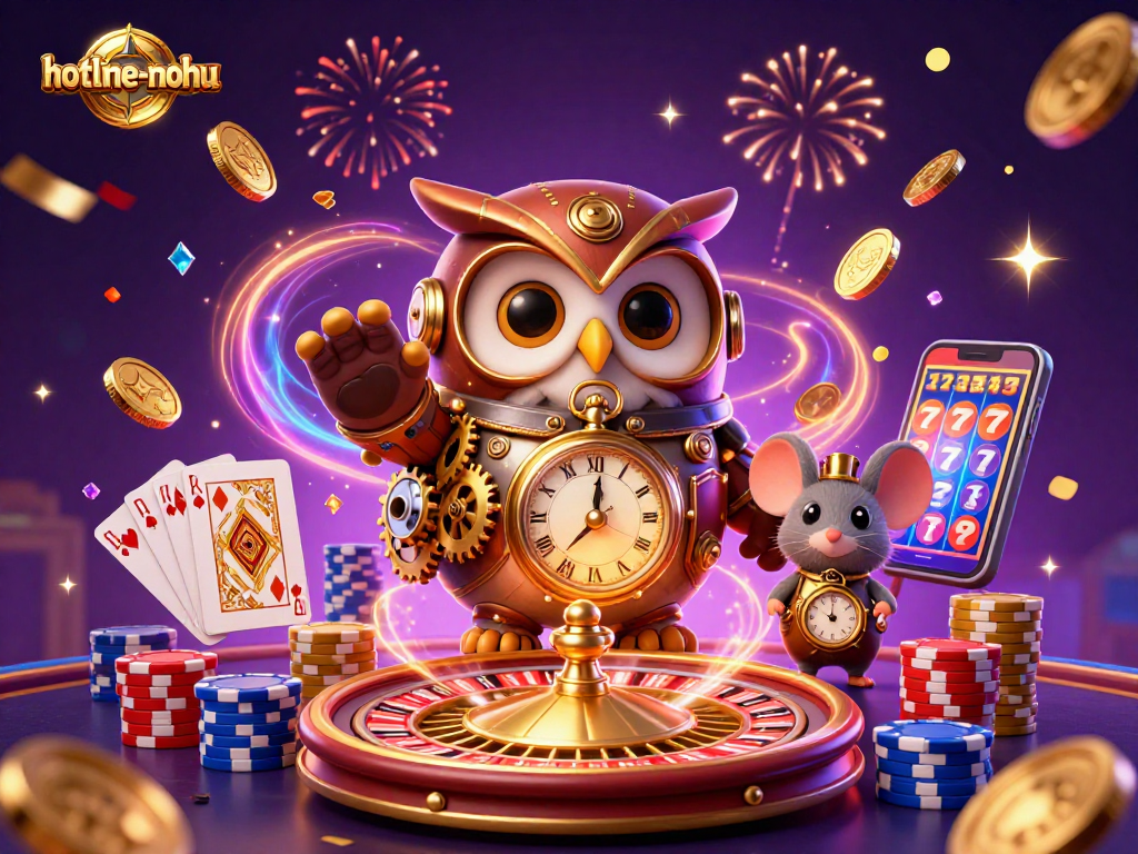Spin the roulette and win at hotline-nohu, dazzling coins and vibrant casino elements surround you.