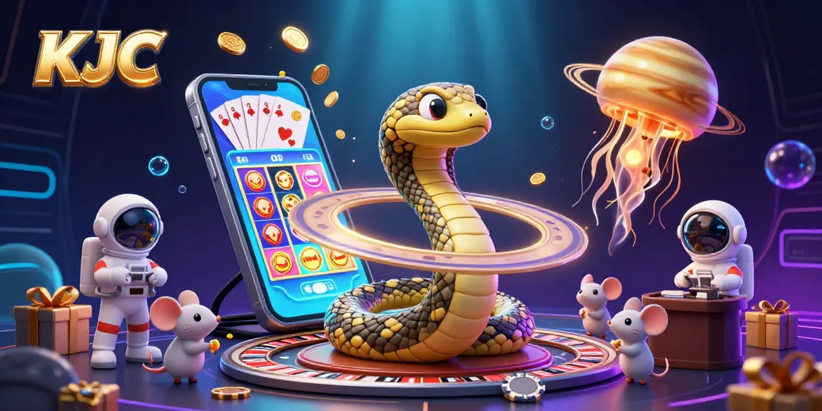 Engage with KJC's vibrant casino scene featuring an energetic space-themed roulette game.