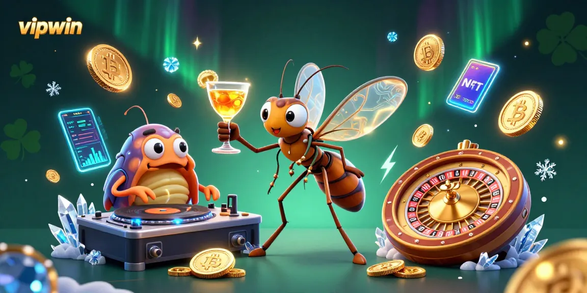 Experience exciting gameplay at vipwin with a vibrant casino scene featuring unique characters.