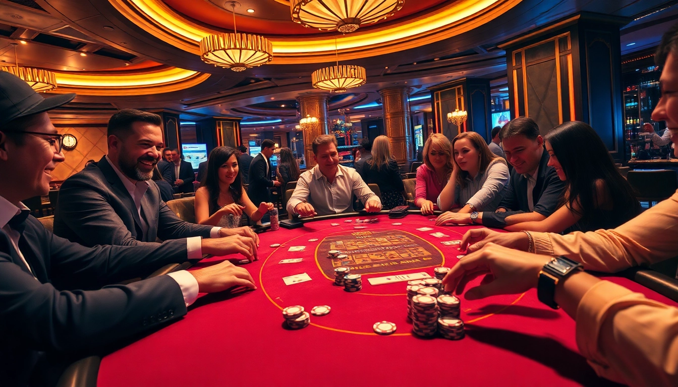 Permainan poker yang mendebarkan di https://egybestapp.pro/ dengan pemain bersemangat dan suasana kasino yang mewah.