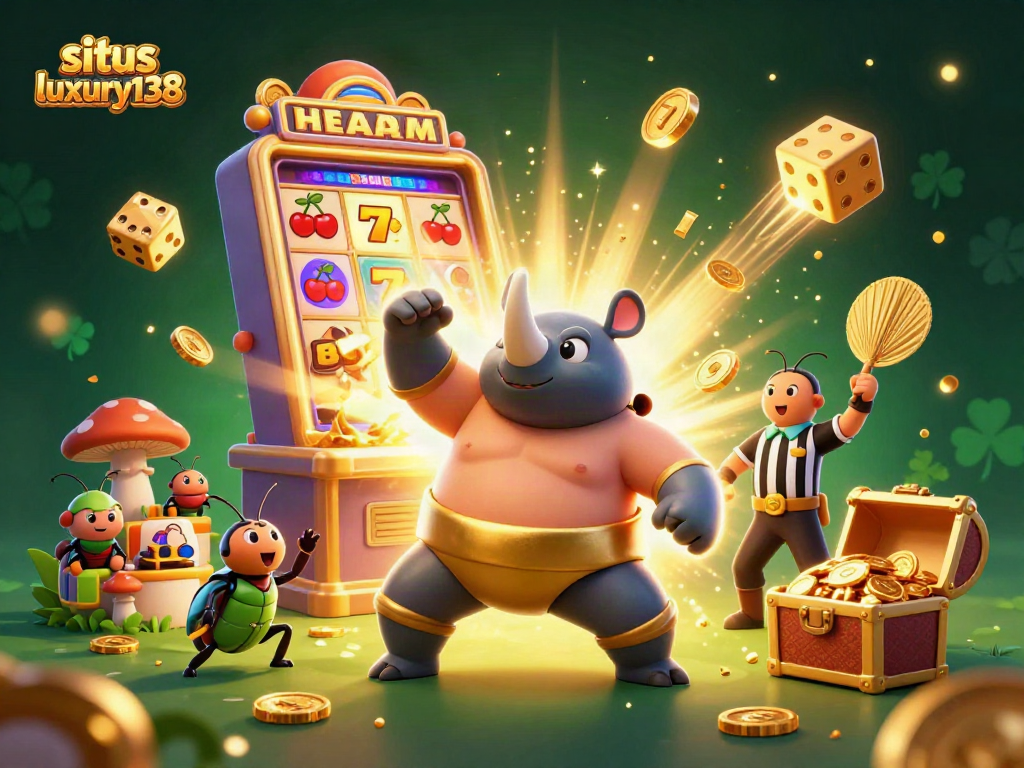 Situs luxury138 menyediakan suasana kasino meriah dengan juara sumo, mesin slot, dan banyak koin terbang.