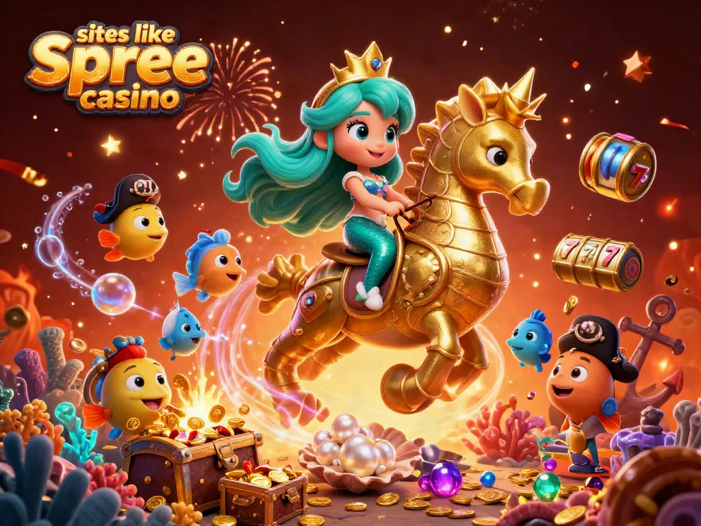 Engage with exciting gameplay on sites like spree casino amidst vibrant casino elements.