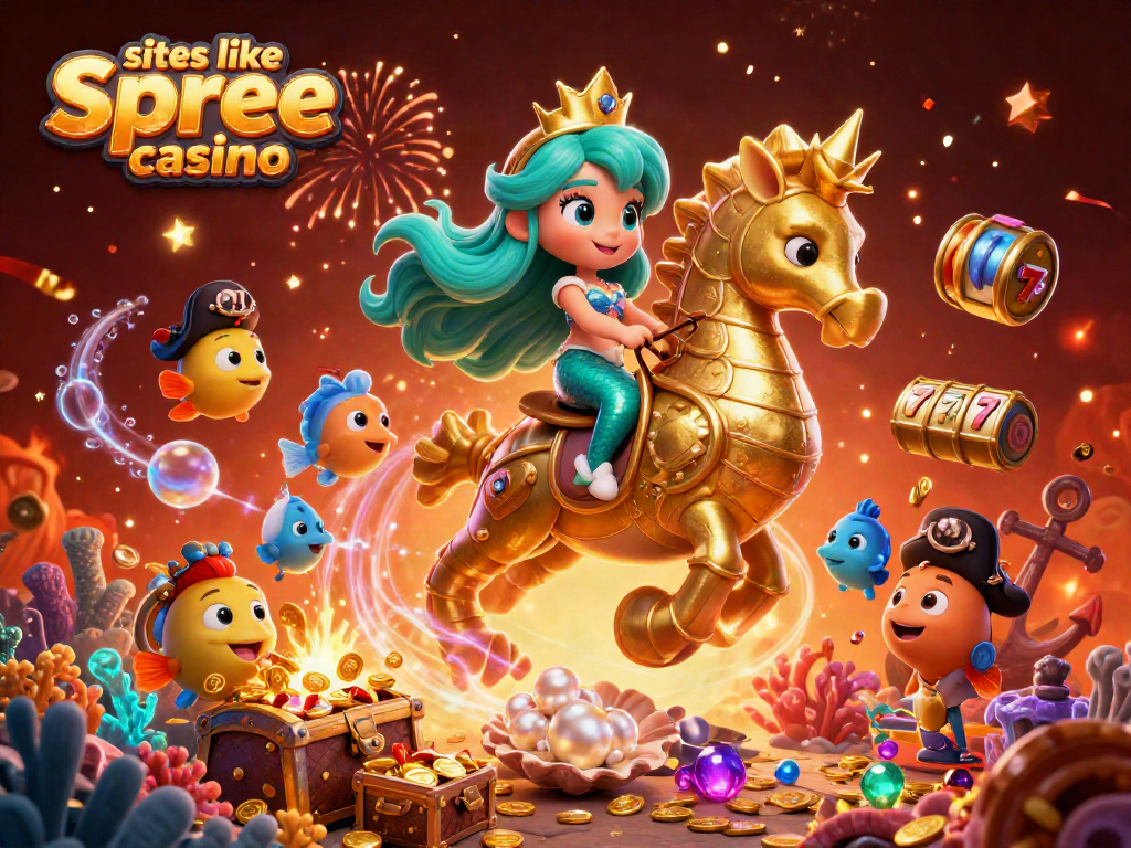 Engage with exciting gameplay on sites like spree casino amidst vibrant casino elements.