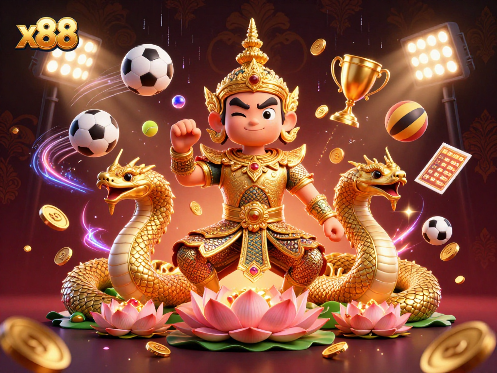 Engage in thrilling games at x88 with vibrant casino elements and dynamic characters for an exciting experience.